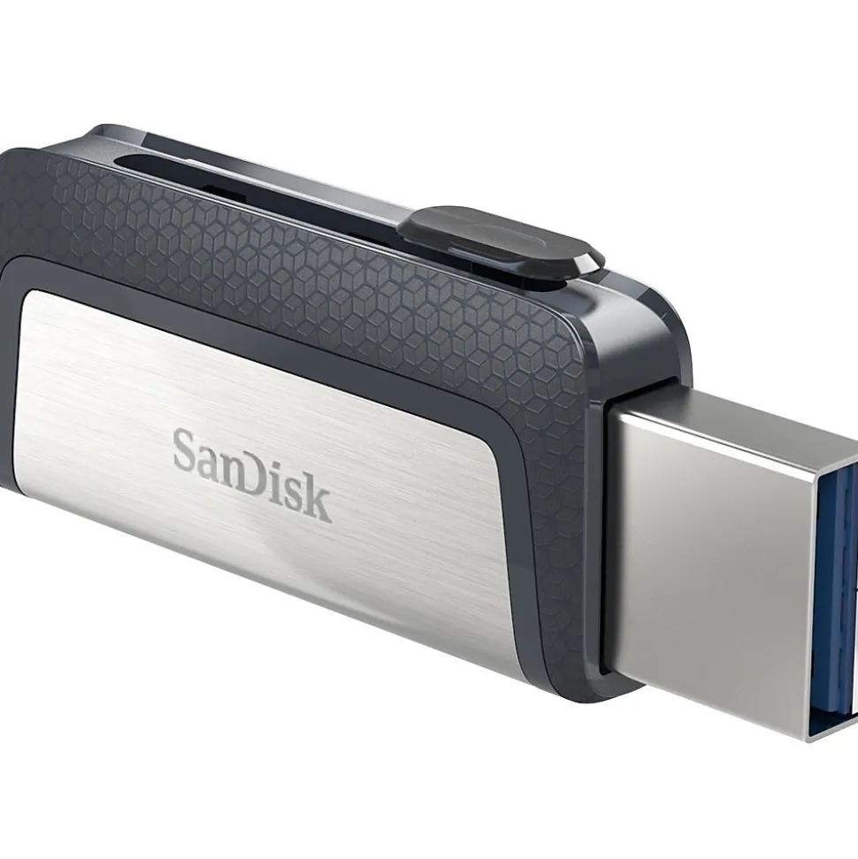 Ultra Dual 256GB USB 3.1 Flash Drive, Gray/Silver (SDDDC2-256G-A46) | SanDisk Clearance