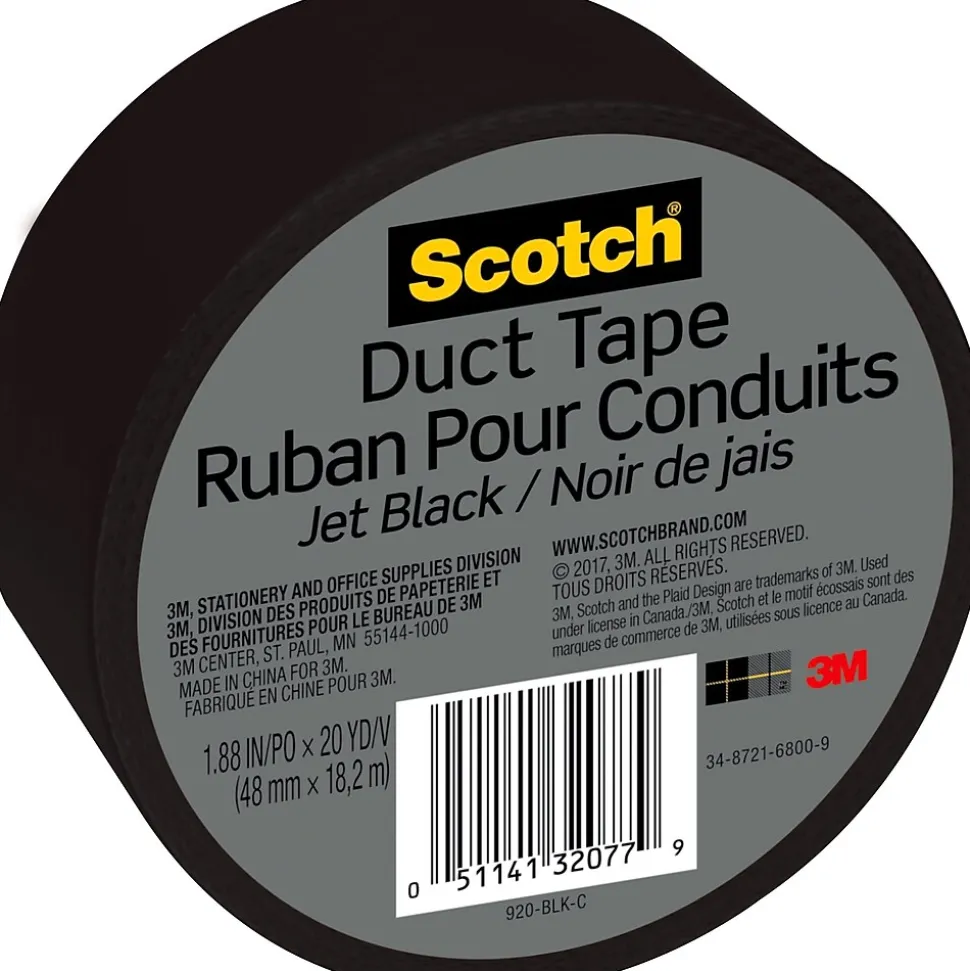 Duct Tape, 1.88" x 20 yds., Black (920-BLK-C) | Scotch Store