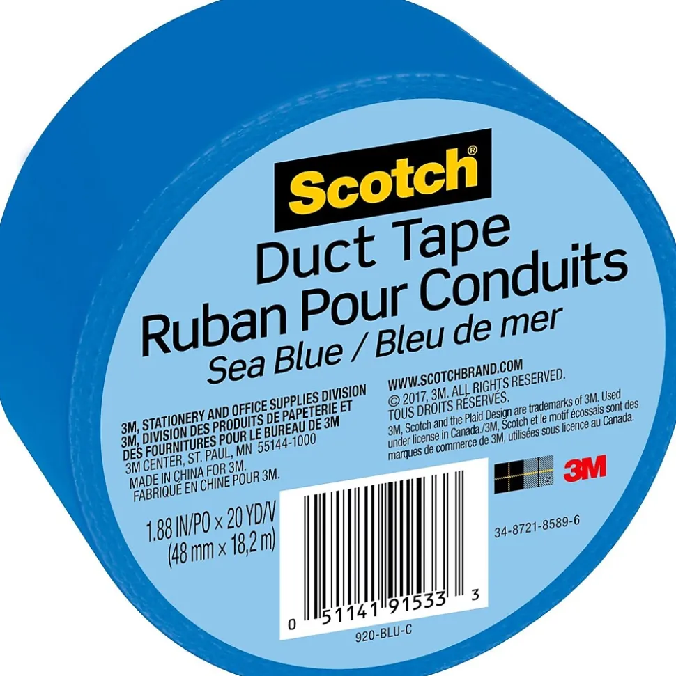 Duct Tape, 1.88" x 20 yds., Blue (920-BLU-C) | Scotch Hot