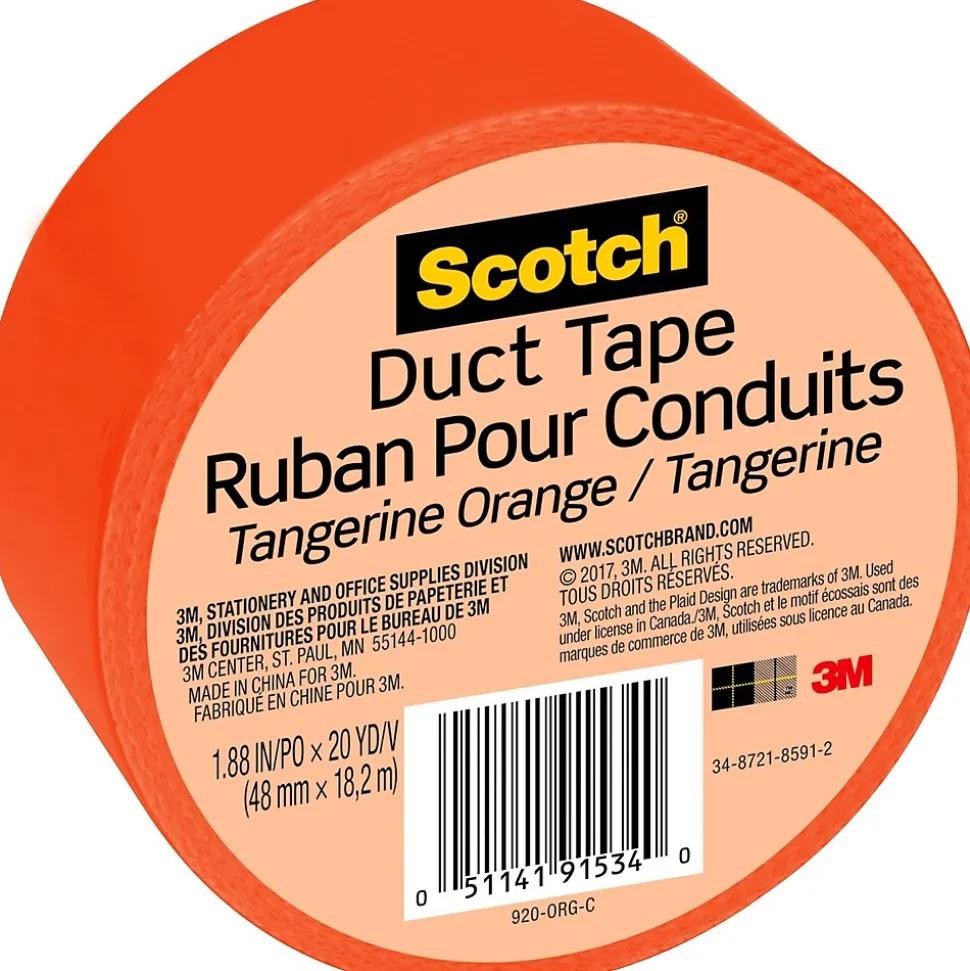 Duct Tape, 1.88" x 20 yds., Orange (920-ORG-C) | Scotch Sale