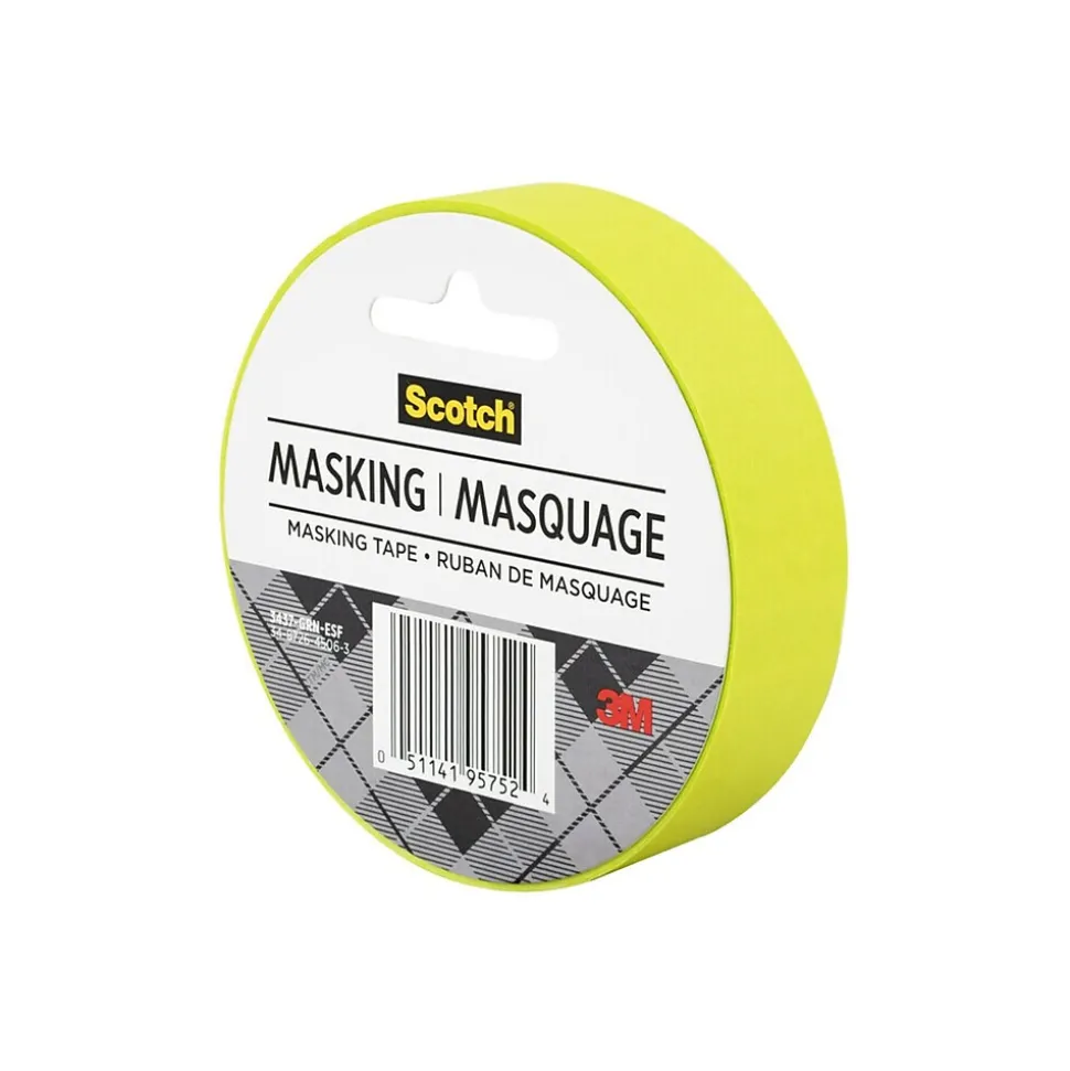 Expressions Masking Tape, 0.94" x 20 yds., Lemon Lime (3437-GRN) | Scotch Best