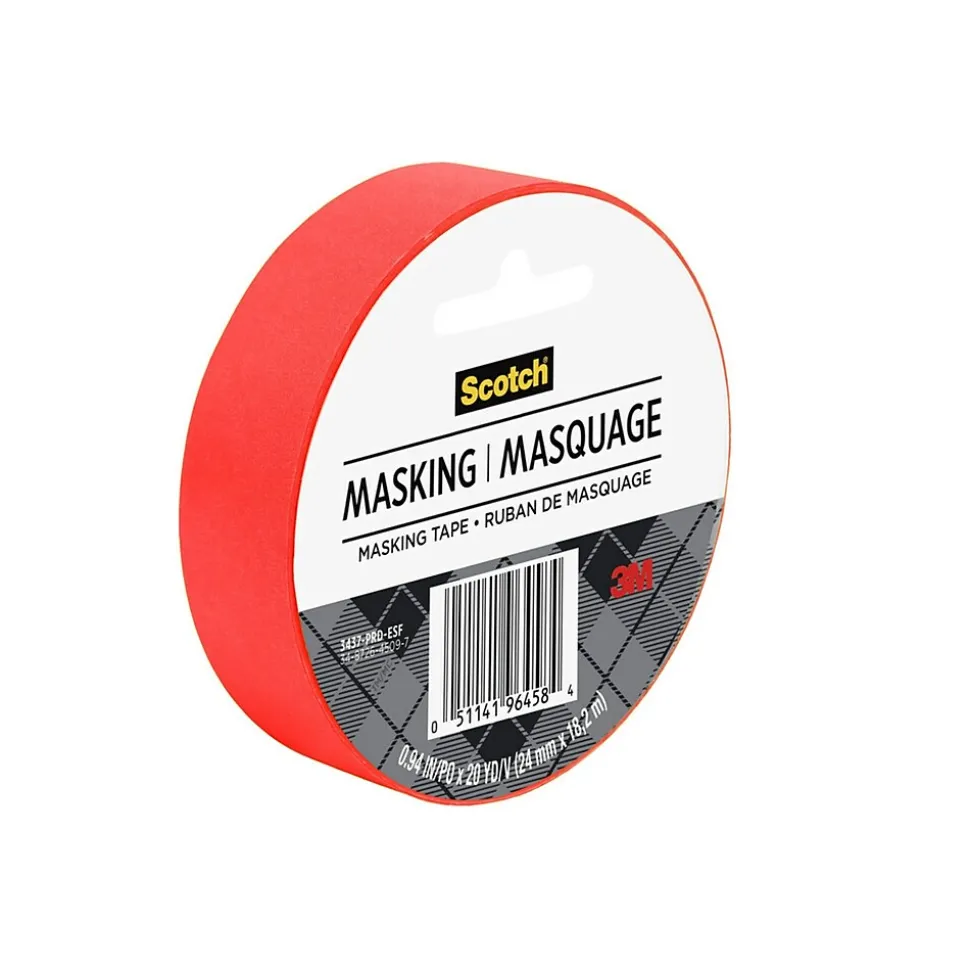 Expressions Masking Tape, 0.94" x 20 yds., Red (3437-PRD) | Scotch Cheap