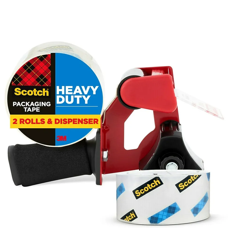 Heavy Duty Packing Tape with Dispenser, 1.88" x 54.6 yds., Clear (3850-2ST) | Scotch Shop