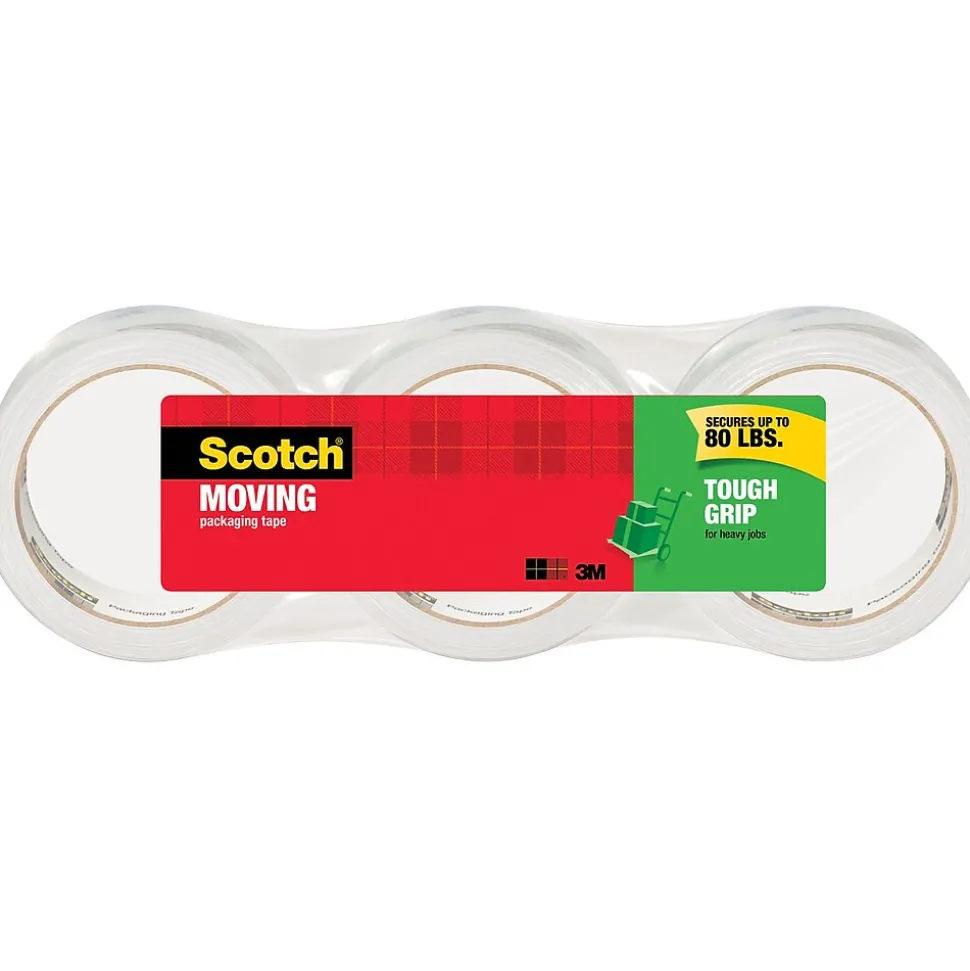 Packing Tape, 1.88" x 43.7 yds., Clear, 3/Pack (3500-40-3) | Scotch Discount