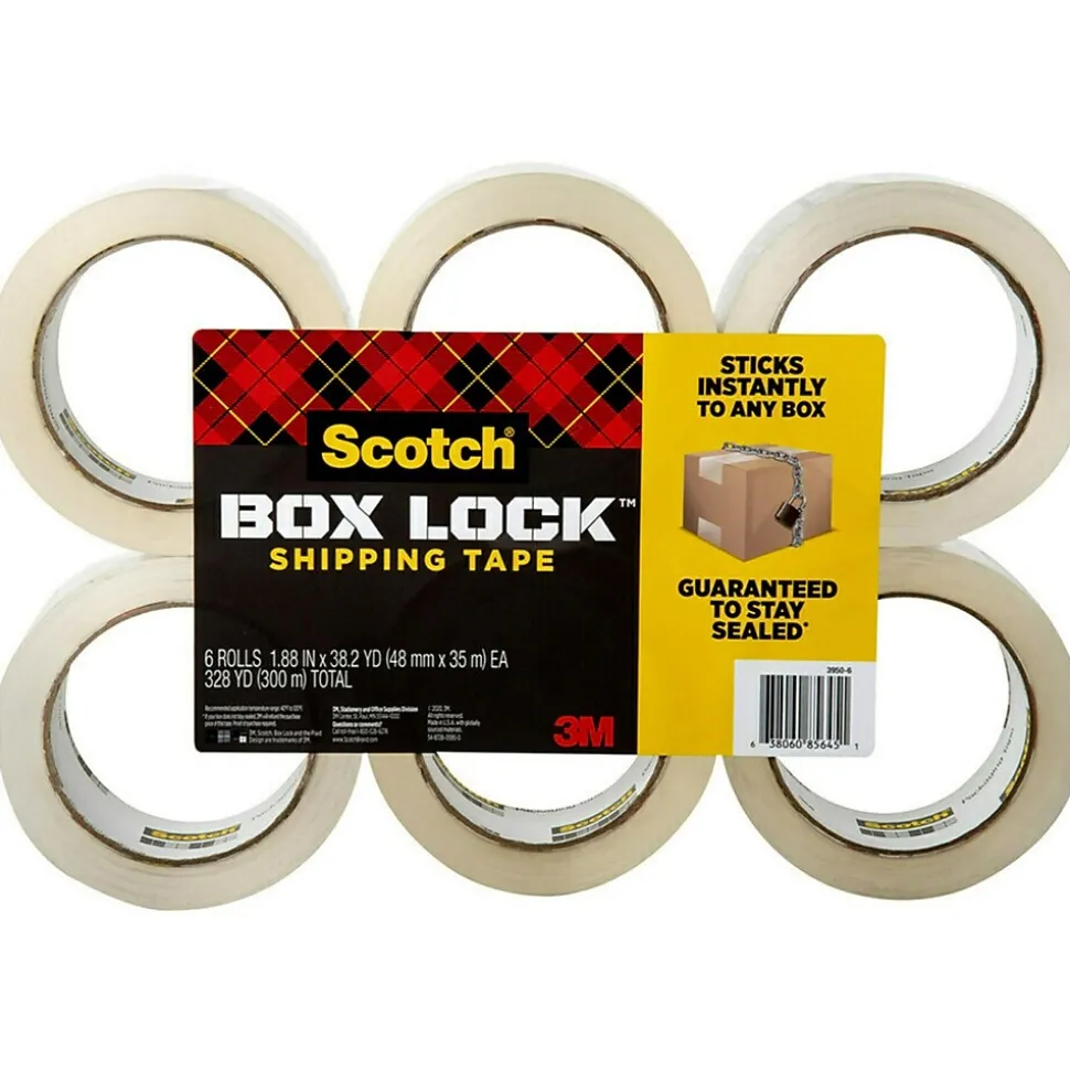 Shipping Packaging Tape, 1.88 in x 38.2 yds., 6 Pack (3950S-6) | Scotch Online