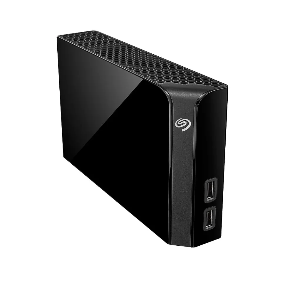 Backup Plus Hub 8TB External Hard Drive Desktop HDD USB 3.0 with 2 USB Ports, Black (STEL8000100) | Seagate Online