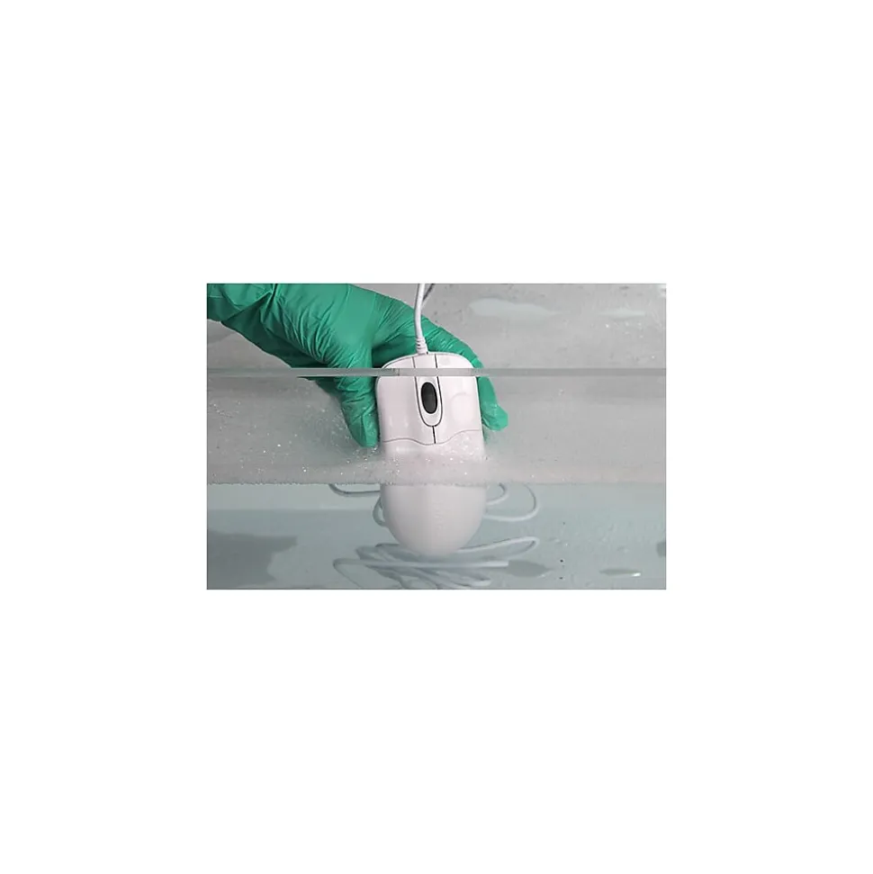 Silver Storm Wired Waterproof Optical Medical Mouse, White (STWM042) | Seal Shield New