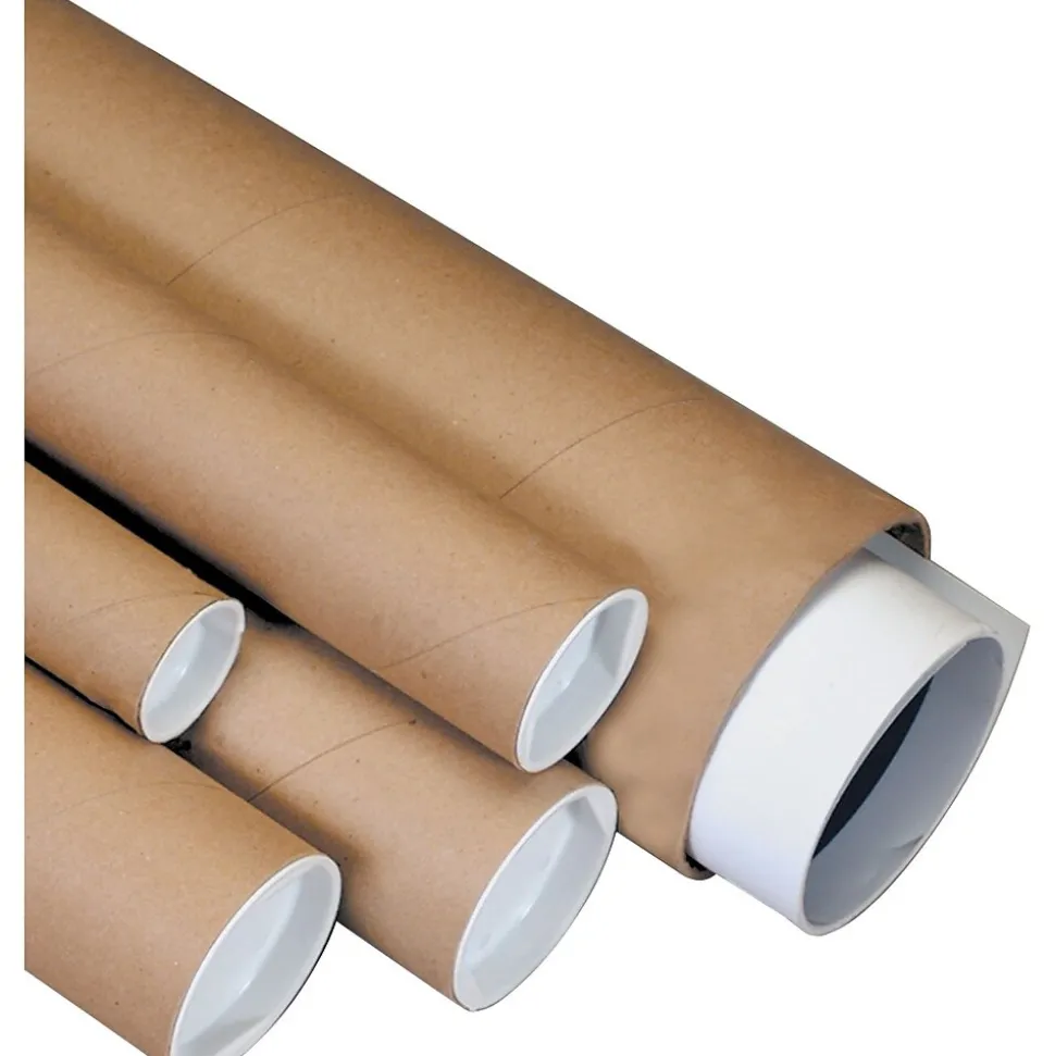 Kraft Mailing Tubes, 2" x 20", 50/Case (P2020K) | SI Products Cheap