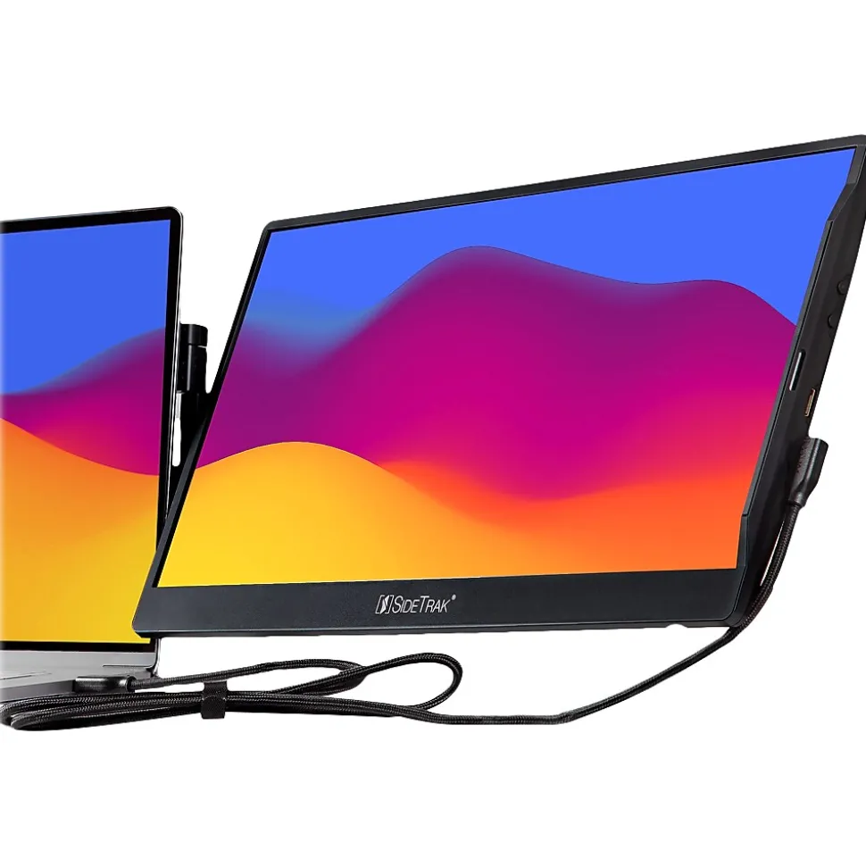 Swivel 14" 60 Hz LED Portable Monitor, Black (STTL14BL) | SideTrak Sale