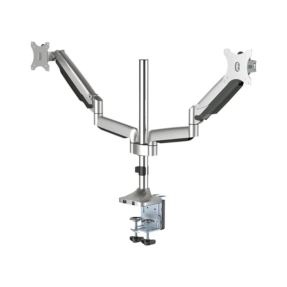 Dual Monitor Gas Spring Desk Mount with USB Port - 13" to 32" Arm, Up, Gray (CE-MT2X11-S1) | SIIG Shop