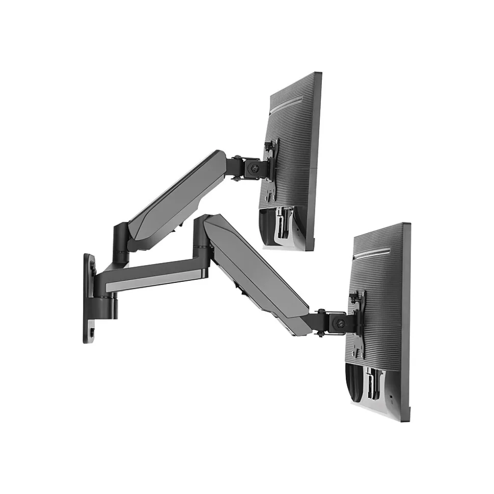 High Premium Aluminum Gas Spring Wall Mount Dual Monitor 17" to 32" Arm, Up, Black (CE-MT2M12-S1) | SIIG Cheap