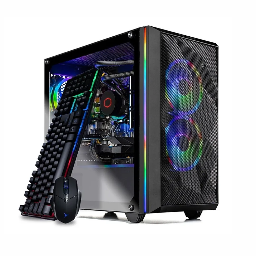 Skytech Chronos Mini Gaming Desktop, Intel i7-11700F, 16GB RAM, 1 TB SSD, NVIDIA GeForce RTX 3050, Windows 11, Black | Skytech Gaming New