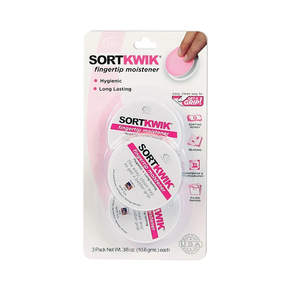 0.38 oz. Fingertip Moistener, Pink (20053) | Sortkwik Online