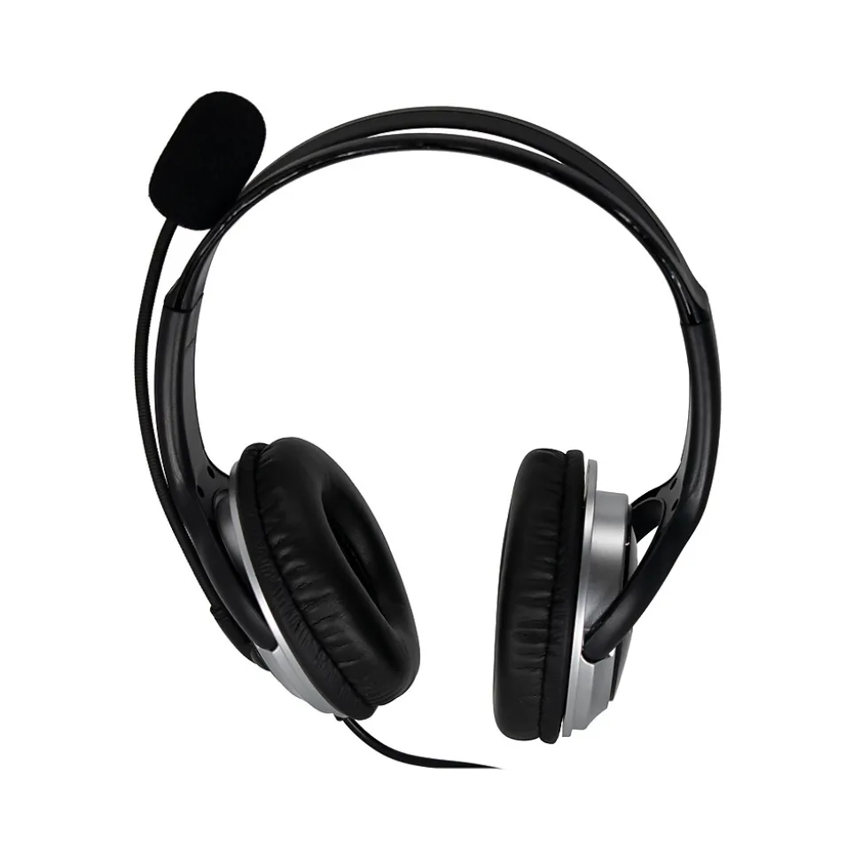 Noise-Canceling Stereo On-the-Ear Computer Headset, Black (ZUMWDUSB2) | Spracht Store