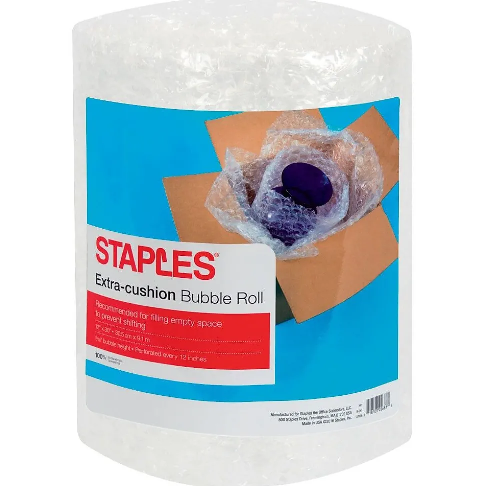 5/16" Bubble Roll, 12"W x 30'L (27176) | Staples Best Sale