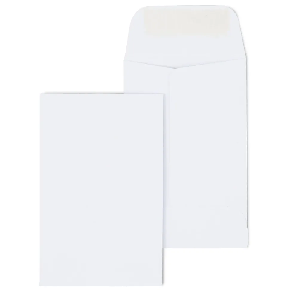 #1 Coin Envelope, 2 1/4" x 3 1/2", White, 100/Pack (50182) | Staples Sale