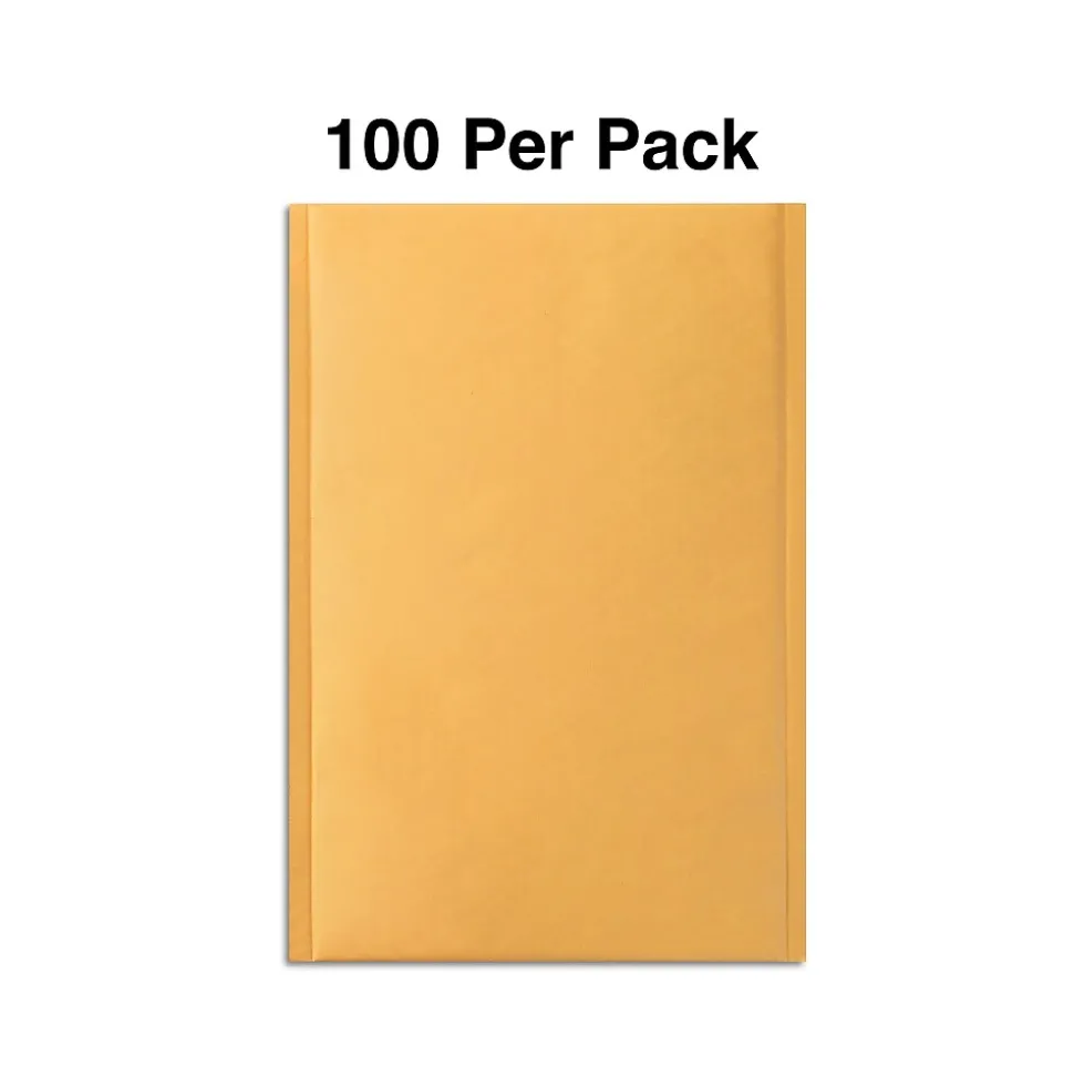 11.25" x 15" Self-Sealing Bubble Mailer, #5, Kraft, 100/Pack (ST56638) | Staples Clearance