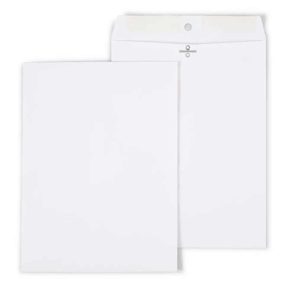 Clasp Catalog Envelopes, 9"L x 12"H, White, 100/Box (570253/14210) | Staples Clearance