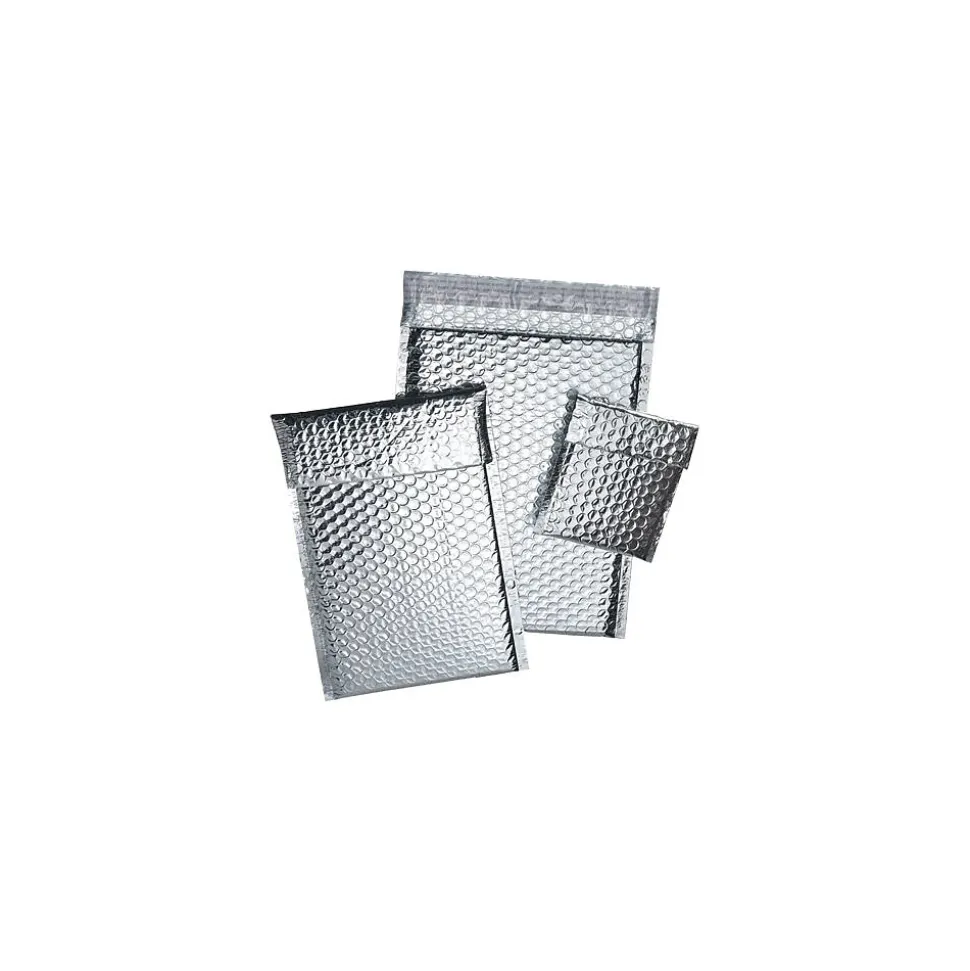 Staples Cool Shield Bubble Mailer, 6.5" x 10.5", Silver, 100/Carton (INM610) | SI Products Shop