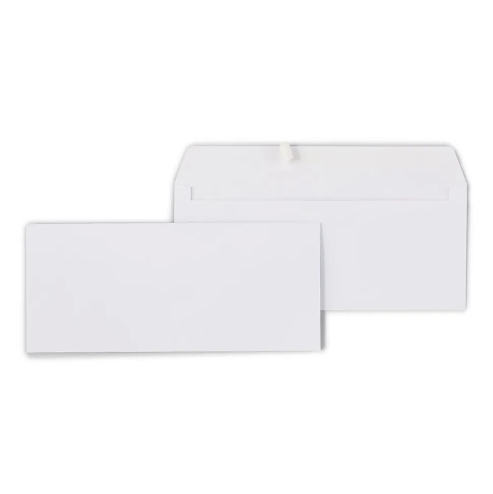 EasyClose #10 Business Envelopes, 4 1/8" x 9 1/2", White, 500/Box (50306) | Staples Cheap