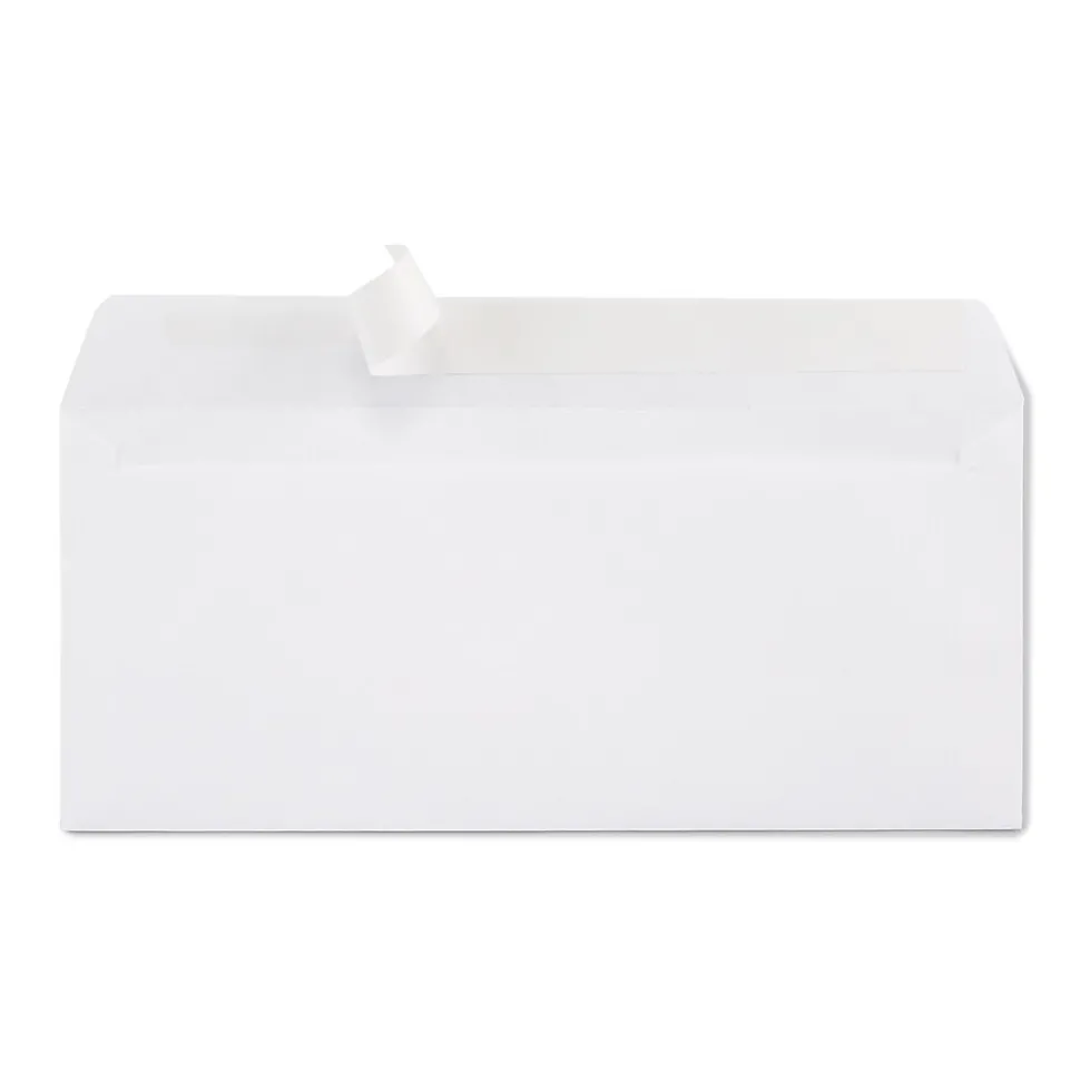 EasyClose #10 Business Envelopes, 4 1/8" x 9 1/2", White, 25/Box (594410/19001) | Staples Online