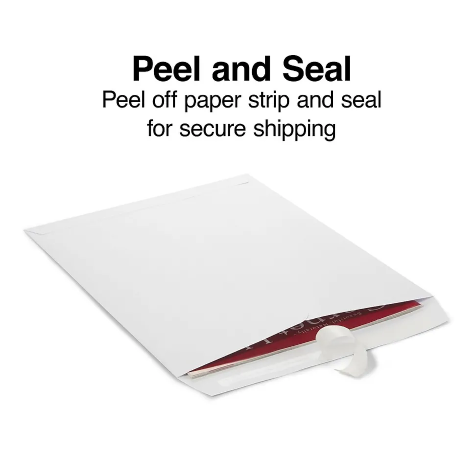 EasyClose Catalog Envelopes, 9"L x 12"H, White, 250/Box (479885N) | Staples Flash Sale