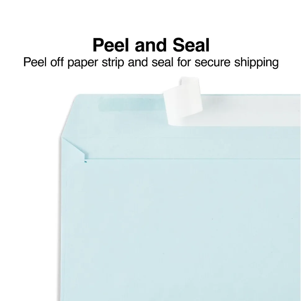EasyClose Self Seal #10 Business Envelopes, 4 1/8" x 9 1/2", Assorted Pastels, 50/Pack (23425) | Staples Sale