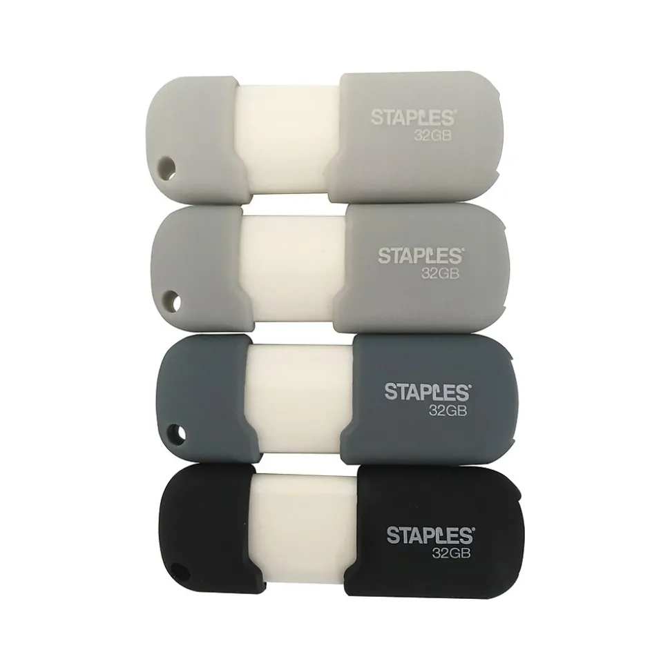 32GB USB 2.0 Type A Flash Drive, Assorted Colors (52553) | Staples Store