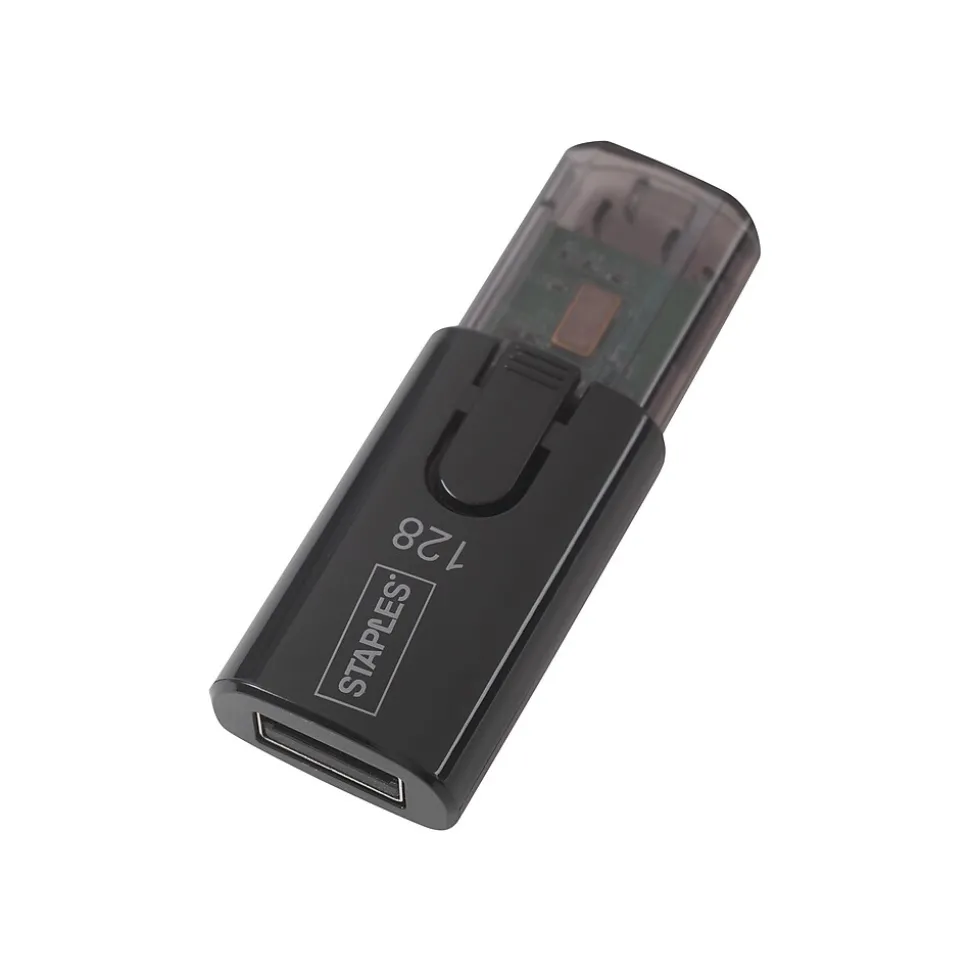 128GB USB 3.0 Type A Flash Drive, Black (27998) | Staples Best Sale