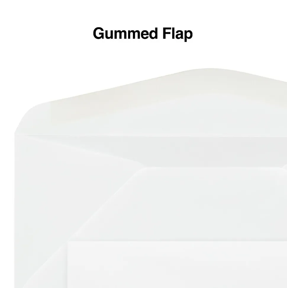 Gummed #9 Business Envelope, 3 7/8" x 8 7/8", White Wove, 500/Box (351470N) | Staples Fashion