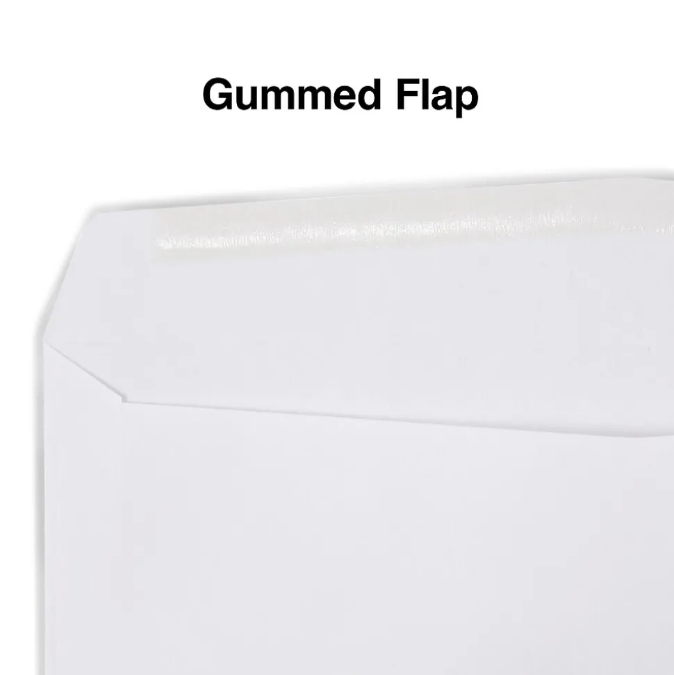 Gummed #10 Business Envelope, 4 1/8" x 9 1/2", White Wove, 500/Box (SPL381937) | Staples New