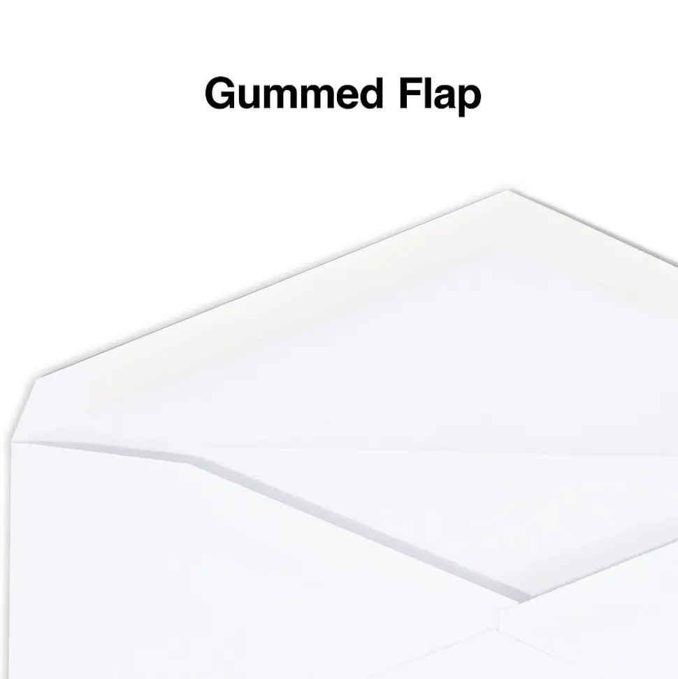 Gummed #9 Business Envelopes, 3 7/8" x 8 7/8", White, 500/Box (247650/19255) | Staples Clearance