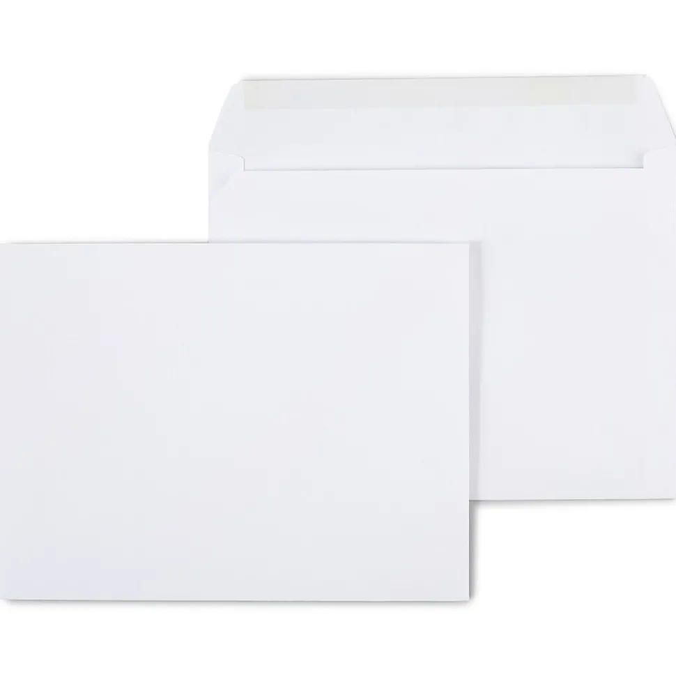 Gummed Booklet Envelopes, 9" x 12", White, 100/Box (473009/19307) | Staples Hot