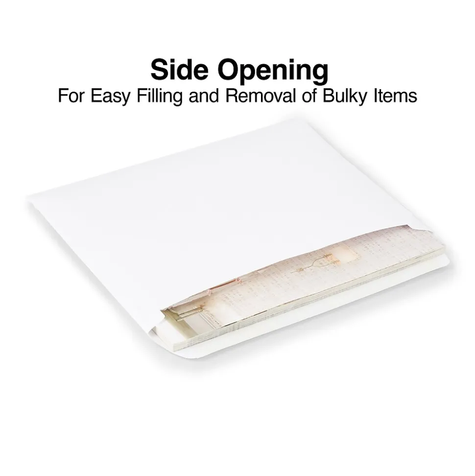 Gummed Booklet Envelopes, 9" x 12", White, 100/Box (473009/19307) | Staples Hot