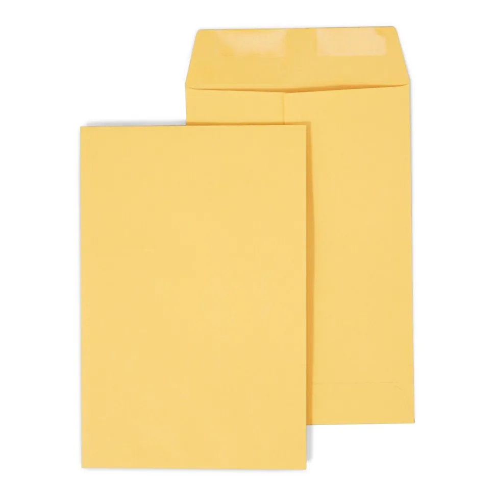 Gummed Kraft Catalog Envelopes, 6" x 9", Brown, 500/Box (ST381944-CC) | Staples Flash Sale