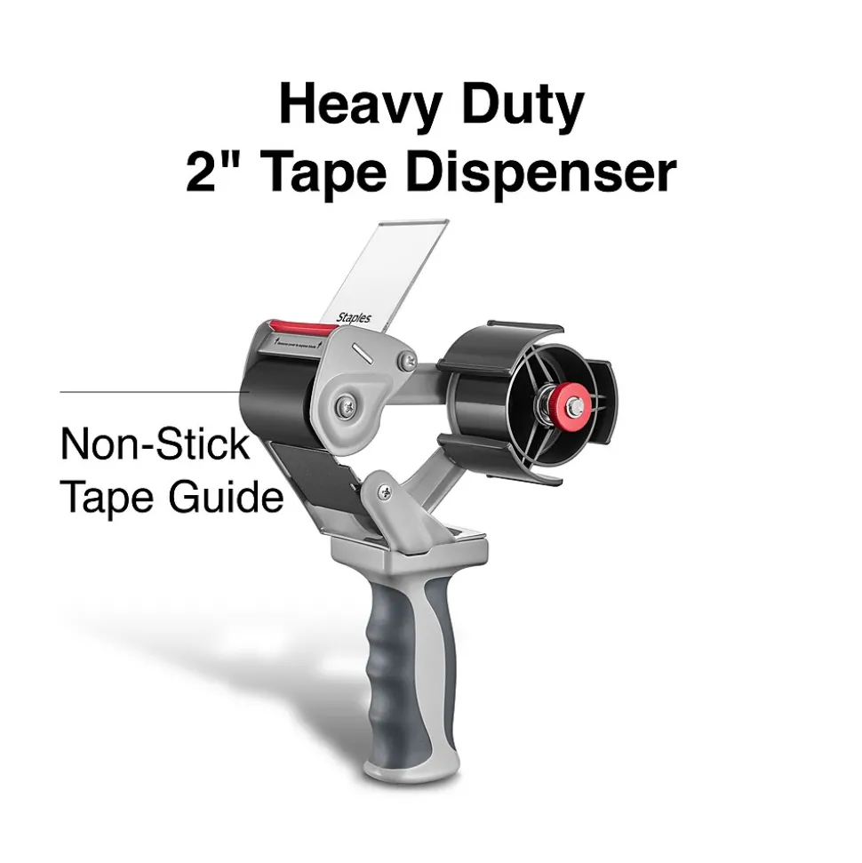 Heavy Duty 2" Handheld Packing Tape Dispenser, Dark Gray (ST56469-CC) | Staples Clearance