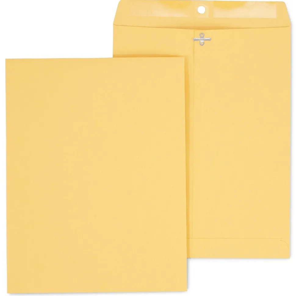 Kraft Clasp & Moistenable Glue Catalog Envelopes, 10" x 13", Brown, 100/Box (ST187039-CC) | Staples Fashion