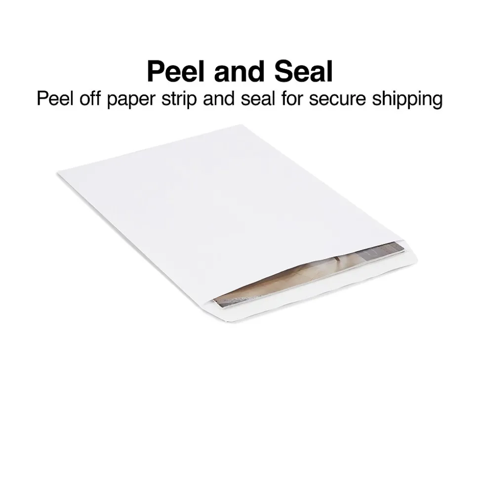 QuickStrip EasyClose Self Seal Catalog Envelopes, 9" x 12", White, 100/Box (ST379479-CC) | Staples Clearance