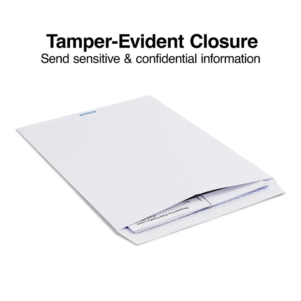 QuickStrip EasyClose Self Seal Security Tinted Catalog Envelopes, 10" x 13", White, 100/Box (ST19957/19957) | Staples Sale