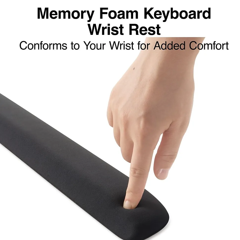 Foam Non-Skid Wrist Rests, Black (ST61827) | Staples TECH Discount