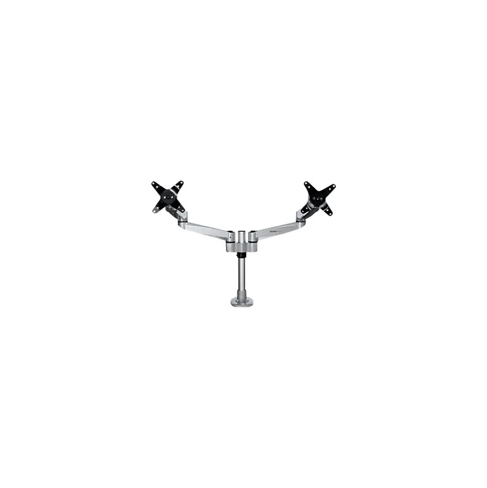 Desk Mount Dual Monitor Arm - Premium - For up to 27" Monitors, Up, Silver (ARMDUALPS) | StarTech New