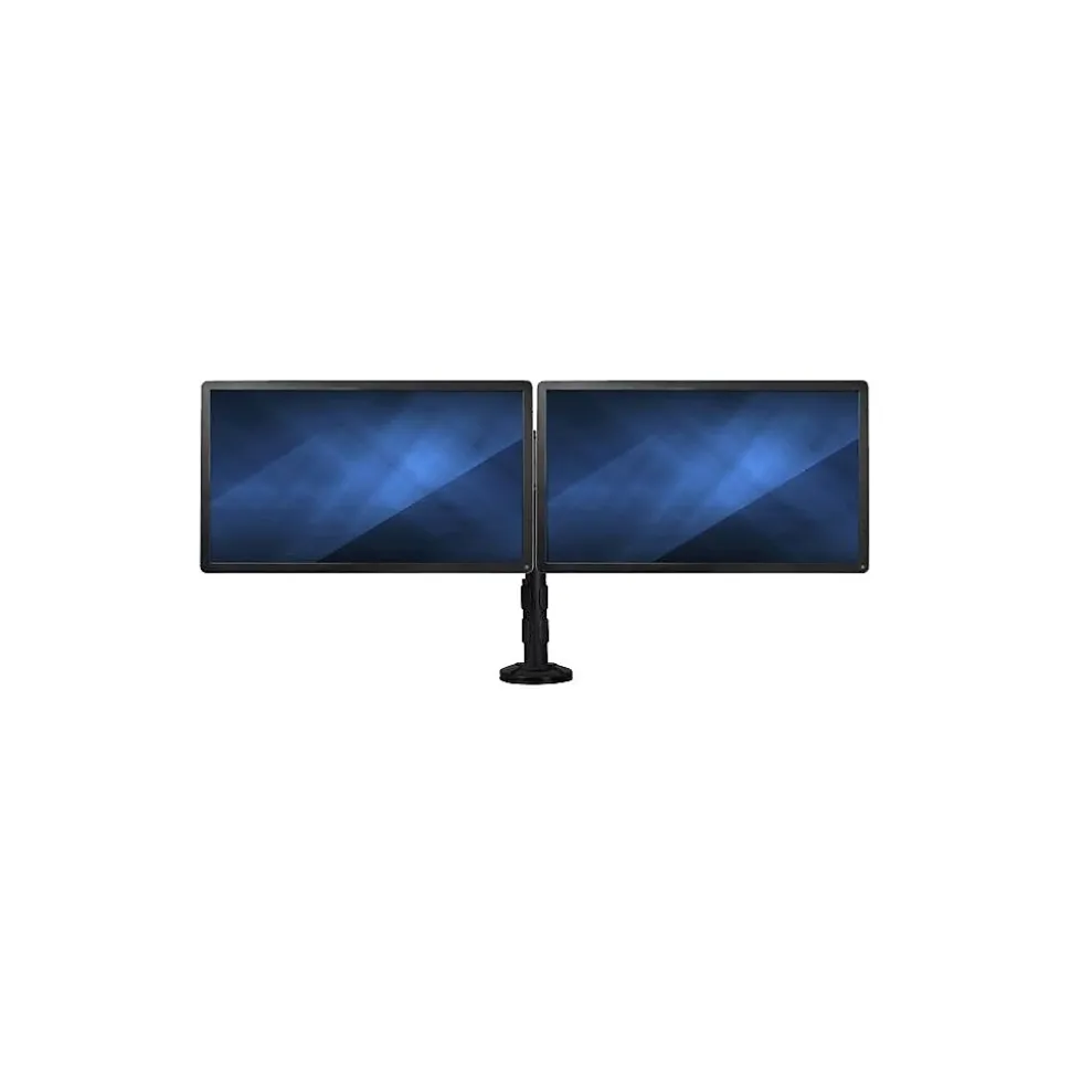Desk-Mount Dual-Monitor Arm, Adjustable Monitor Stand, Up to 27", Black (ARMBARDUOG) | StarTech Hot