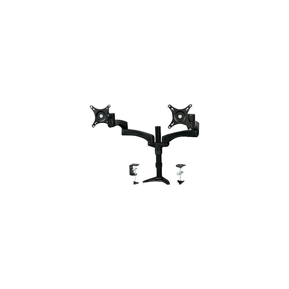 Dual Monitor Arm Monitor Arm, Up to 24" Monitor, Black (ARMDUAL) | StarTech Shop