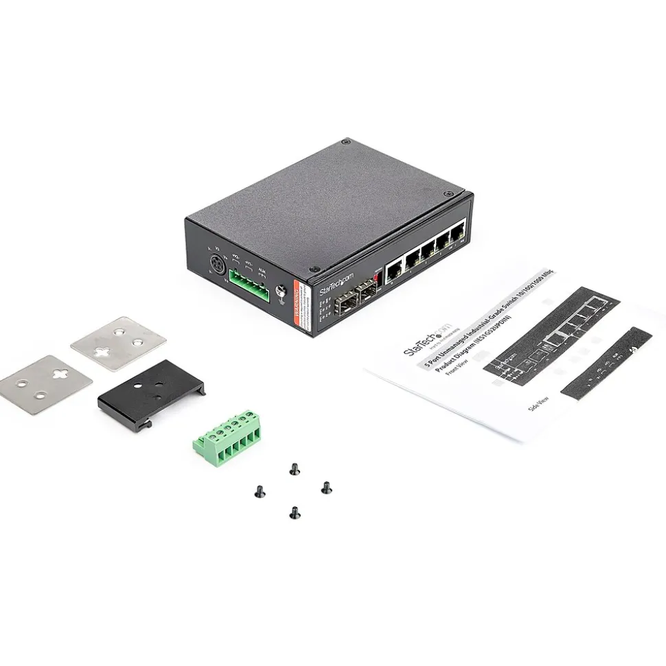 6-Port Gigabit Ethernet Unmanaged Switch, 10/100/1000 Mbps (IES1G52UPDIN) | StarTech Sale