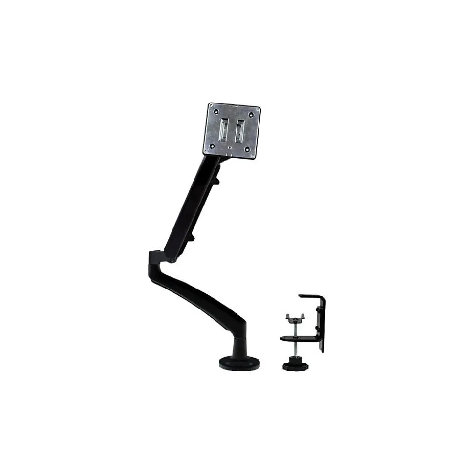 Single Monitor Arm - One Touch Height Adjustment -Slim Profile Adjustable, Up to 26", Black (ARMSLIM) | StarTech Fashion