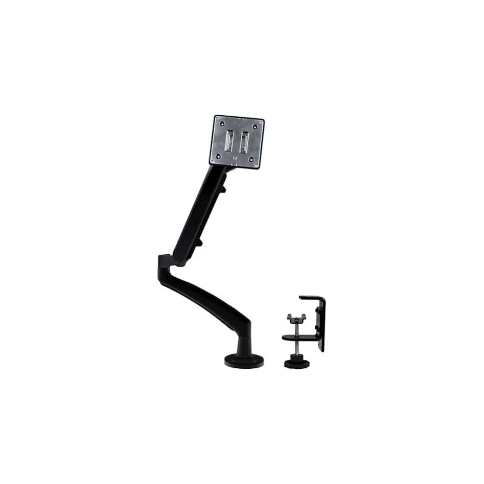 Single Monitor Arm - One Touch Height Adjustment -Slim Profile Adjustable, Up to 26", Black (ARMSLIM) | StarTech Fashion