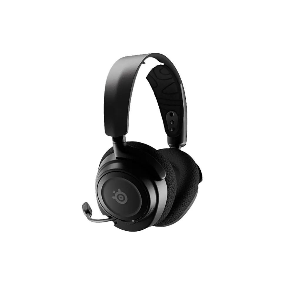 Arctis Nova 7 Wireless Noise Canceling Bluetooth Stereo Gaming Over-the-Ear Headset, Black (61553) | SteelSeries Fashion