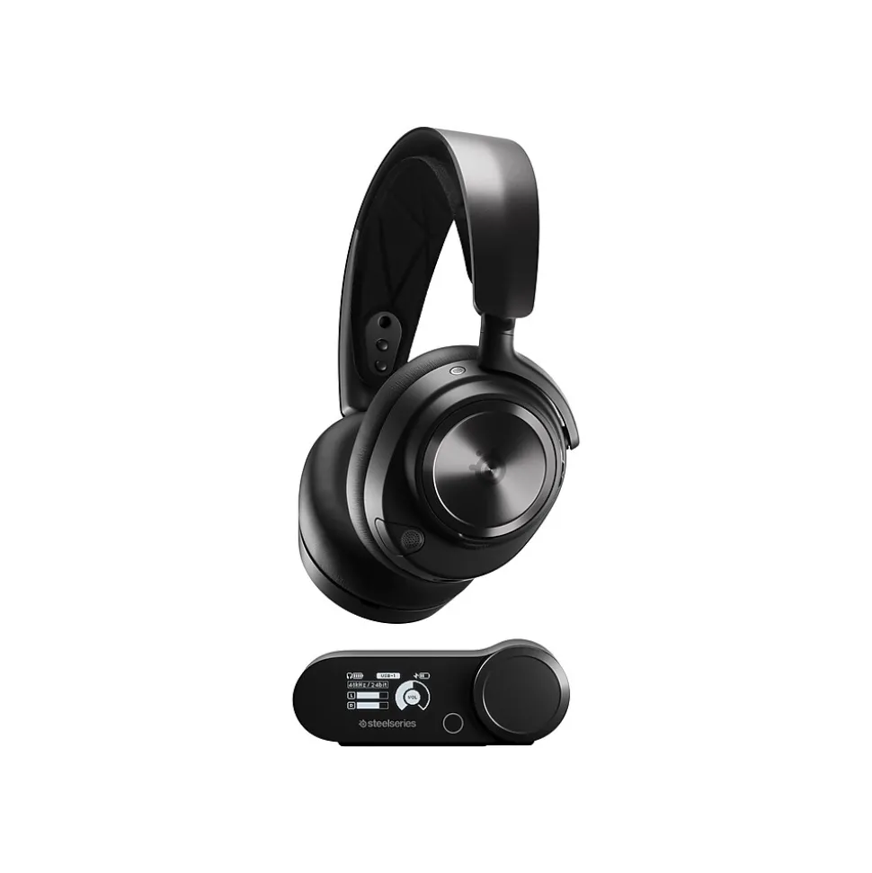 Arctis Nova Pro Active Noise Canceling Wireless Stereo Gaming Headset, Black (61520) | SteelSeries Clearance
