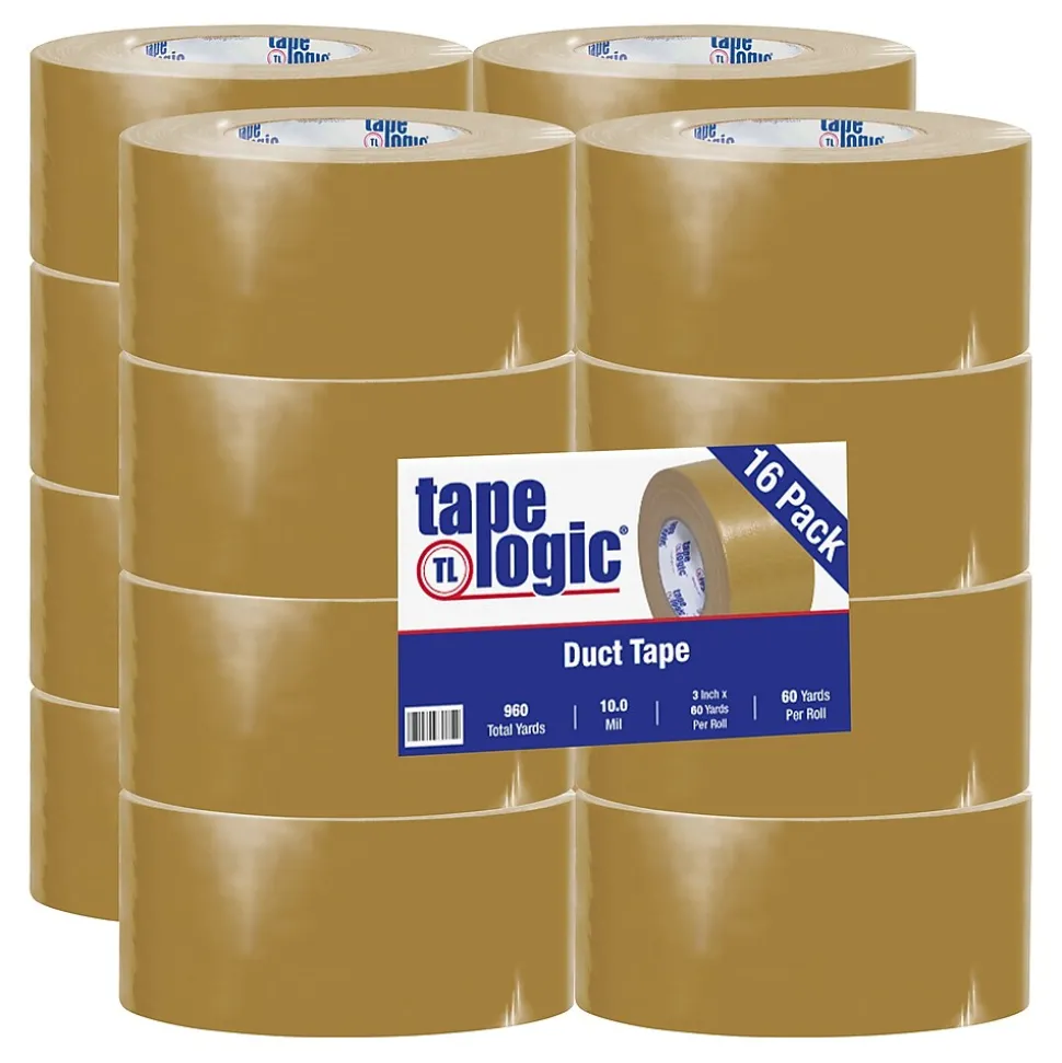 ™ 10 mil Duct Tape, 3" x 60 yds, Beige, 16/Pack | Tape Logic Cheap