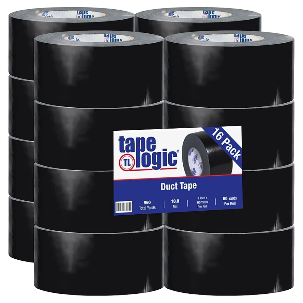 ™ 10 mil Duct Tape, 3" x 60 yds, Black, 16/Pack | Tape Logic Best Sale